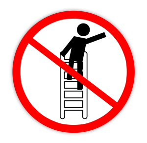 ladder safety, national ladder safety month, march is national ladder safety month, security specialists ladder safety tips, ladder safety tips