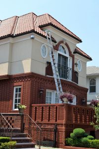 ladder security when gutter cleaning, ladder security, security specialists ladder security tips, ladder safety